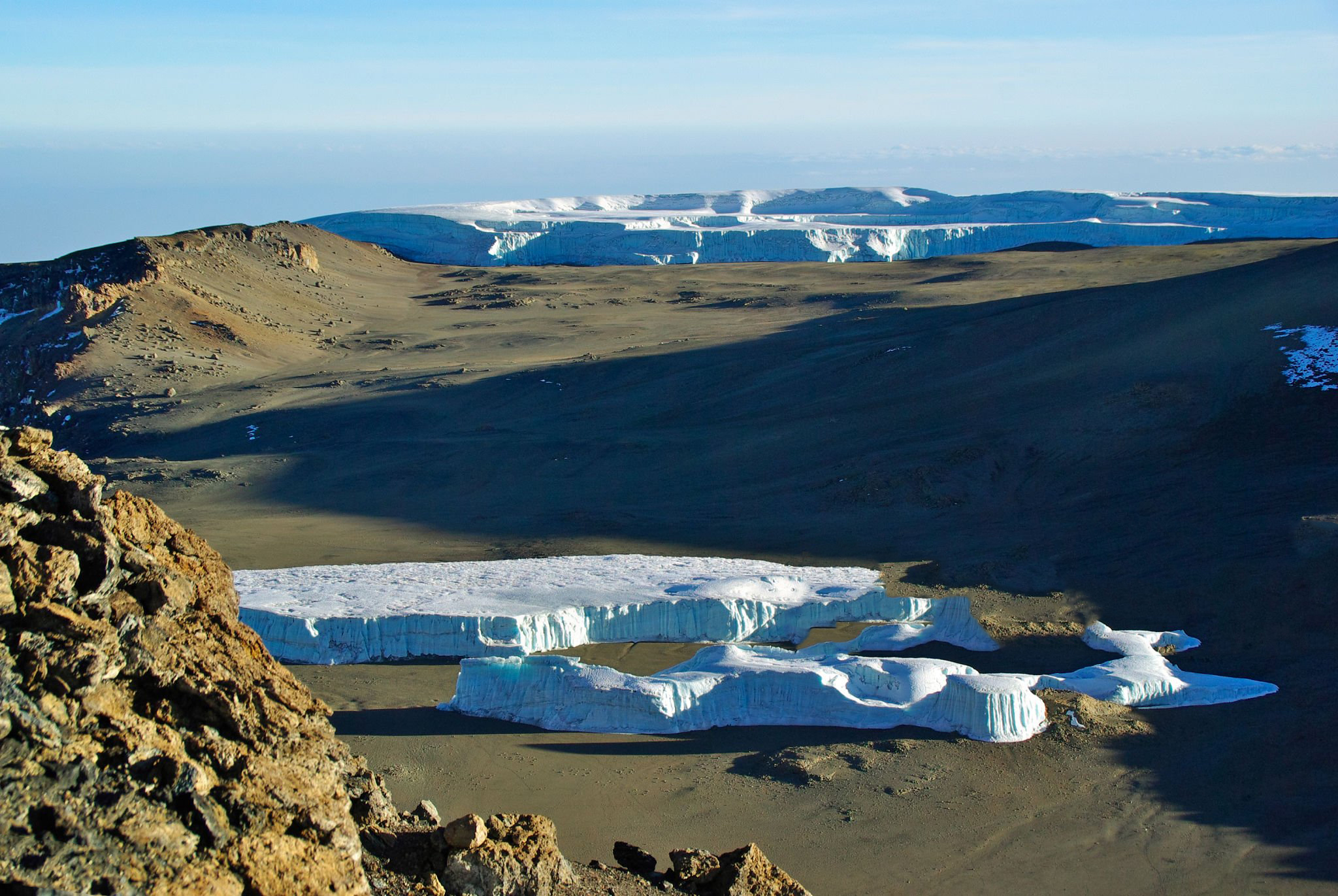 Mountain trekking scenery on Kilimanjaro