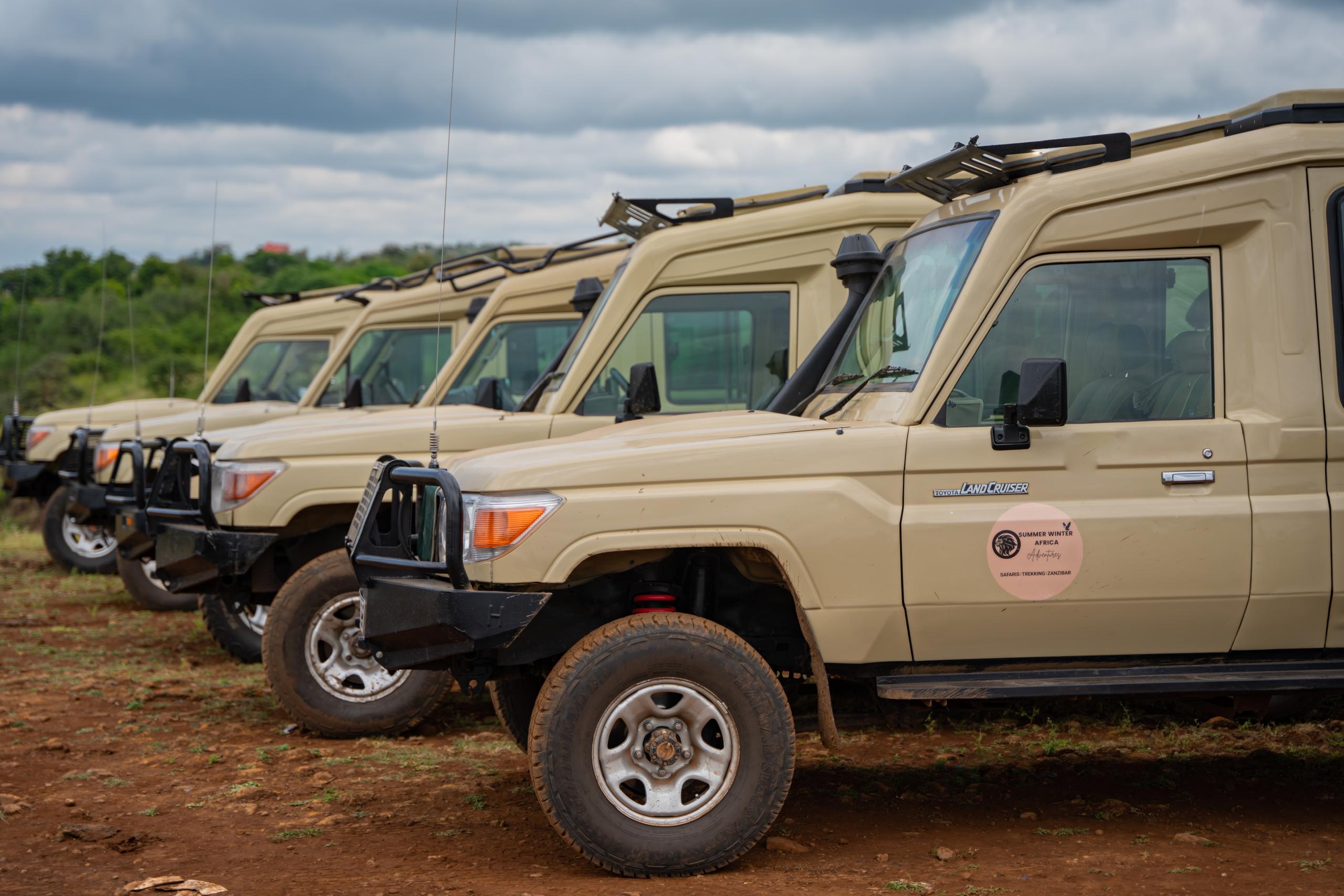 Summer Winter Adventures safari vehicles in Tanzania